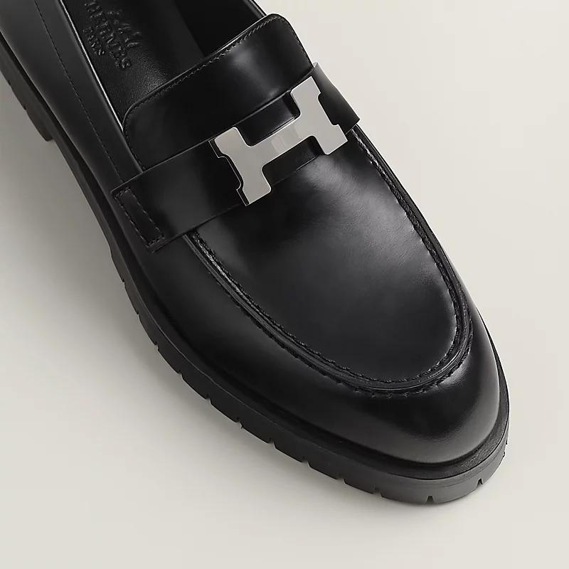 Giày Hermes Faubourg Loafer Nữ Đen